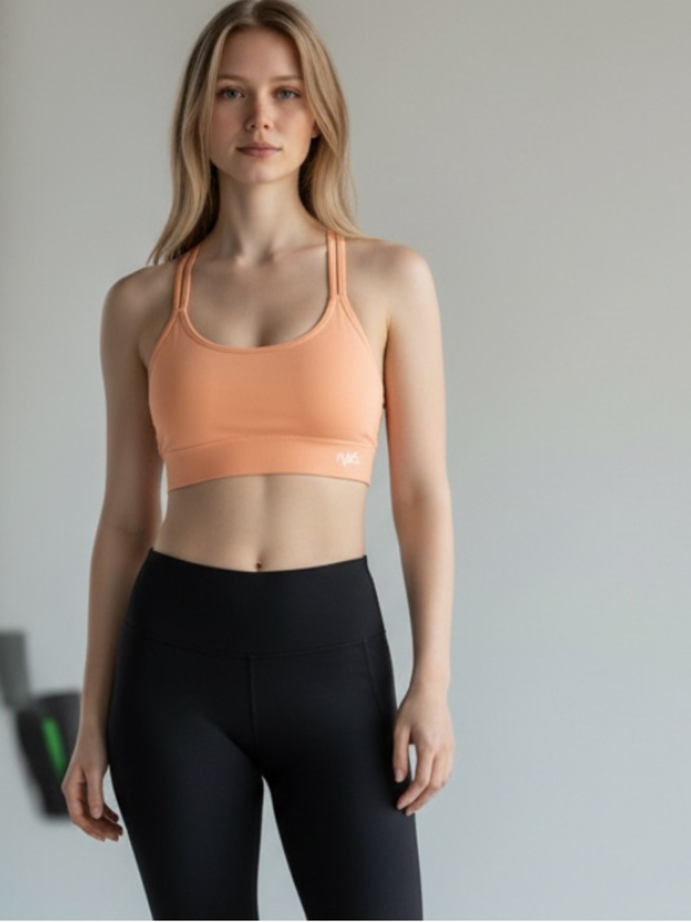 Ryka Peach Double-Strap Low-Impact Sports Bra